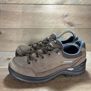 lowa renegade III womens size 8.5 shoes brown leather waterproof hiking sneakers